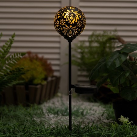 Lamp on the solar battery "Eurohant", "Damascus" 10x75 cm, IP44, 1 LED, t/white