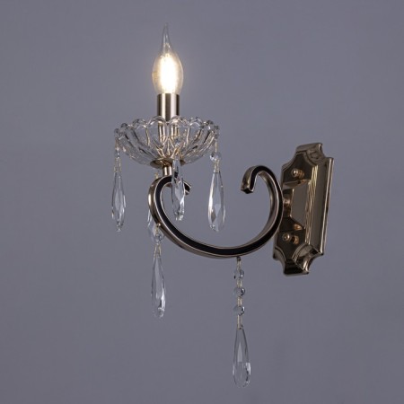 Lamp wall -mounted sconces 12x27x41, 1x60W E14, gold-1
