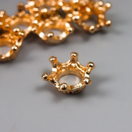 Decor for creativity Metal "Crown" gold 0.6x1.3x1.3 cm
