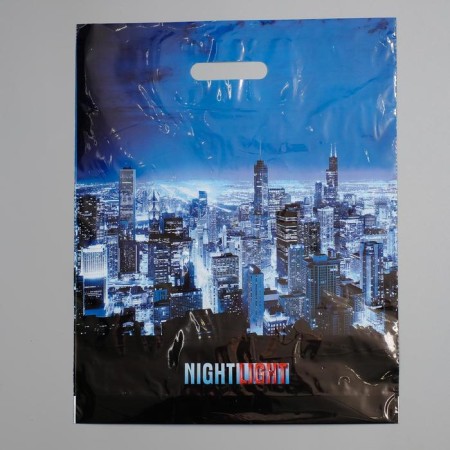 Night Lights package, polyethylene with a cut pen, 38 x 47 cm, 60 μm-1