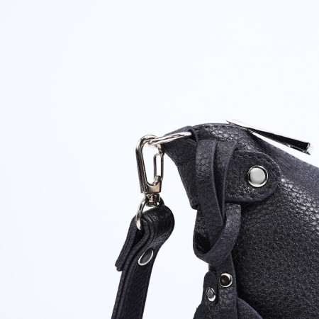 Richet Cross-Boda Bag on a zipper, external pocket, gray color-4