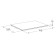 Sirius cabinet shelf, 748 × 559 × 16 mm, white color