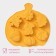 Baking uniform “Autumn time”, silicone, 7 cells, 26 × 25.5 × 3 cm, orange color