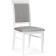 Wooden chair Avelin array of Buk/velor, white/gray 48x55x97 cm