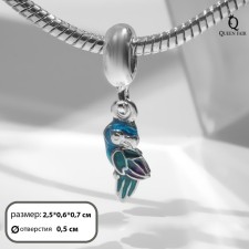 Parrot suspension, color in silver