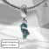 Parrot suspension, color in silver