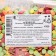 Sprinking confectionery "confetti" yellow, red, green, orange, 50 g