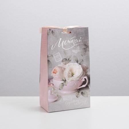 Gift package with a ribbon, packaging, “the most dear person”, 13 x 23 x 7 cm-2