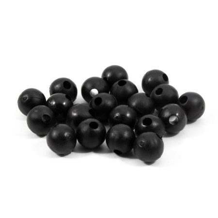 Feeder bead Namazu Soft Beads, PVC, D = 8 mm, round, black 20 pcs.