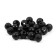 Feeder bead Namazu Soft Beads, PVC, D = 8 mm, round, black 20 pcs.