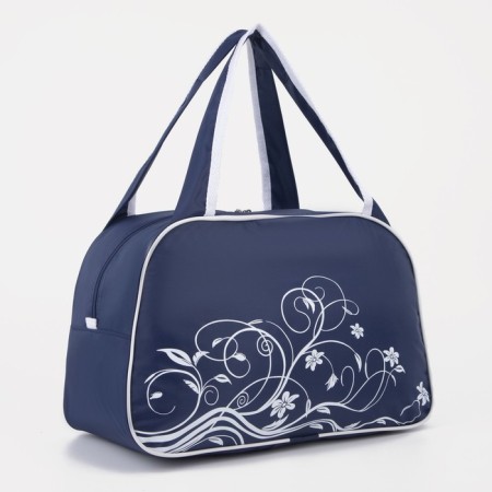 Sports bag with lightning, blue/white color