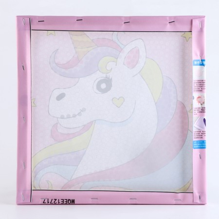 Application with pompom "Beautiful unicorn" size - 30 × 30 cm, glue 30 ml-6