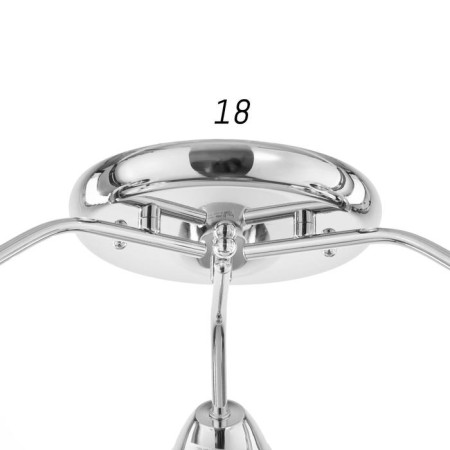 Agnes chandelier 3 E27 15W chrome 60x60x17cm-4