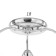 Agnes chandelier 3 E27 15W chrome 60x60x17cm