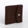 Women's wallet on a magnet, brown color