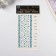 Stick plastic rhinestones "Square road" Blue 22.5x11.5 cm