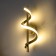 Sconces "curl" Led 3000k gold 40x12x12cm
