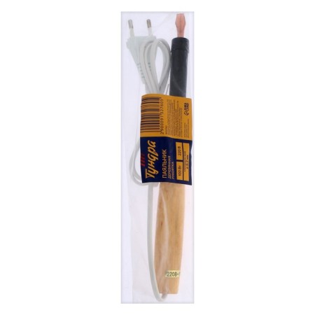 Tundra soldering iron, EPSN, wooden handle, wedge -shaped sting d = 6.2 mm, 100 watts, 220 B-8