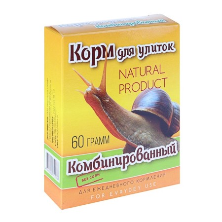 Casual food "Combined" for snails, box, 60 g