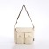 Youth bag with zipper, milk color