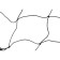 Volleyball mesh onlytop, with a cable, thread 2.9 mm, 9.5x1 m
