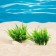 The artificial aquarium bush, 10 cm, green