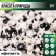 Sprinking confectionery "hearts, stars": silver, black, white, 25 g.