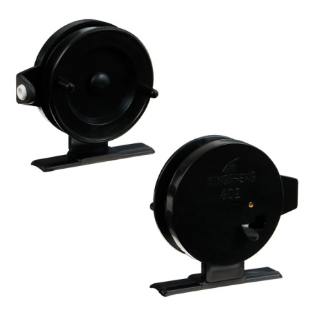Inertial coil, plastic, diameter 5.5 cm, guide fishing lines, black color, 602-1