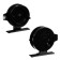 Inertial coil, plastic, diameter 5.5 cm, guide fishing lines, black color, 602