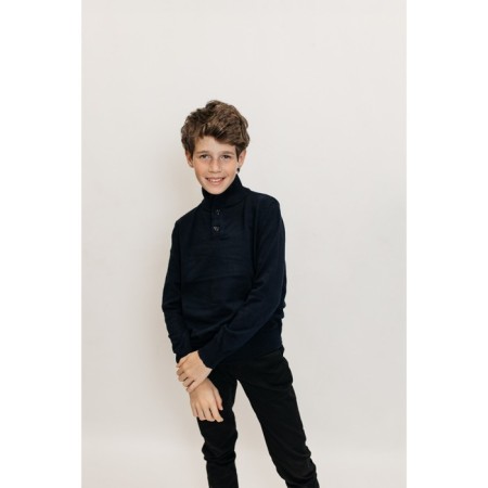 Jumper for boys, height 110-116 cm, dark blue color-7
