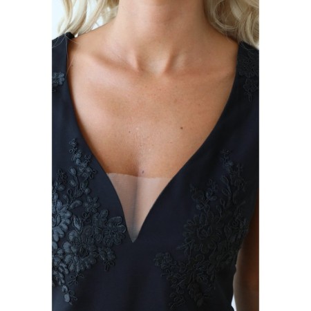 Women's dress, size 42, black color-3