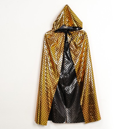 New Year! Carnival set "Golden Snake": cloak length 80 cm, mask-5