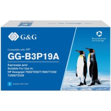 Inkjet cartridge G&G No. 727 GG-B3P19A Blue (130ml) for HP DJ T920/T1500