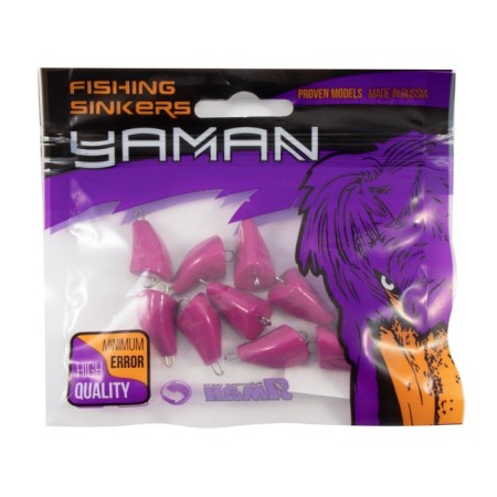 Cargo of a bullet-exentric stained collapsible Yaman 10 pcs., 16 g, purple-4