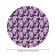 The tablecloth “Night unicorn”, round, oxford, elastic band, size 120x120 cm, diameter 75-100 cm