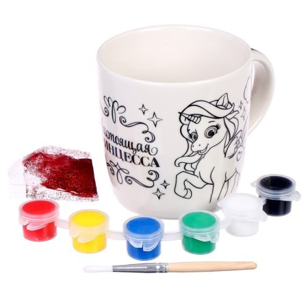 Mug for painting "Real Princess", 300 ml-3