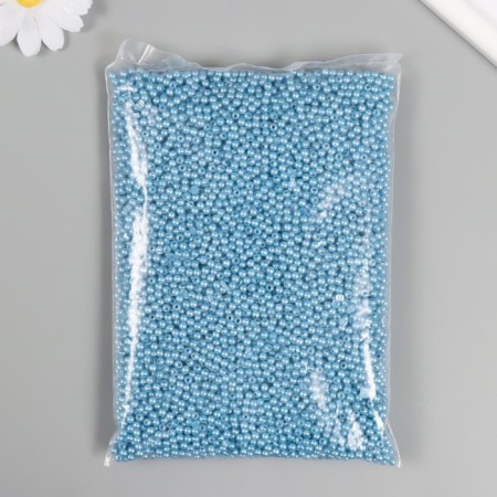 A set of beads "Pearls" d 4 mm, 250 grams, dark blue-2
