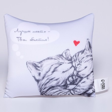 Antistress pillow "The best place is your arms!"-1