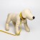 Set of collar (26-34x1.4 cm) and leash (120x1 cm) from eco-leather, yellow