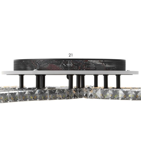 Luer with PDD "Blade" 5XLED 130W 3000-6000K RGB black 65x65x10cm-12