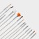 A set of confectionery brushes for decorating the ivory "ivory", 15 pcs, white color