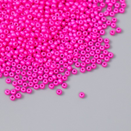 Glass beads 12/0 "neon-pink" 15 grams