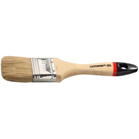 Brush flat Stayer Universal-Euro 0102-050, natural bristles, wooden handle, 50 mm