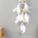 Dreams Dream D = 10 and 5 cm "A web with white and yellow beads" White 50x10x0.7 cm