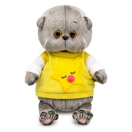 Soft toy "BABY BABY", in a sweatshirt with a star, 20 cm