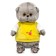Soft toy "BABY BABY", in a sweatshirt with a star, 20 cm