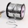 Sequins on threads, 6 mm, 91 ± 1 m, silver color No. 1