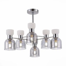 Ceiling EVOLUCE lamp. Sle1045-102-06. Vento. 6x40 watts, E14, 63x63x44 cm, chromium color