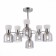 Ceiling EVOLUCE lamp. Sle1045-102-06. Vento. 6x40 watts, E14, 63x63x44 cm, chromium color