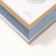 Photo frame plastic 10x15 cm "Gabriel" blue with a gold strip 2.2x14x19 cm